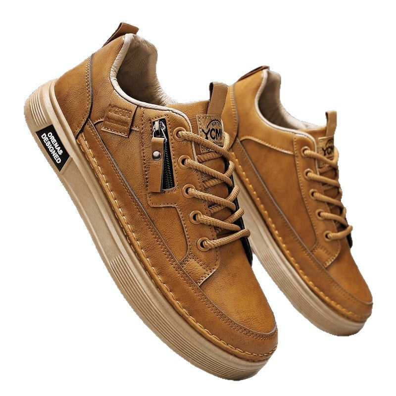 Sarah Express Casual Solid Color Lace Up Sneakers