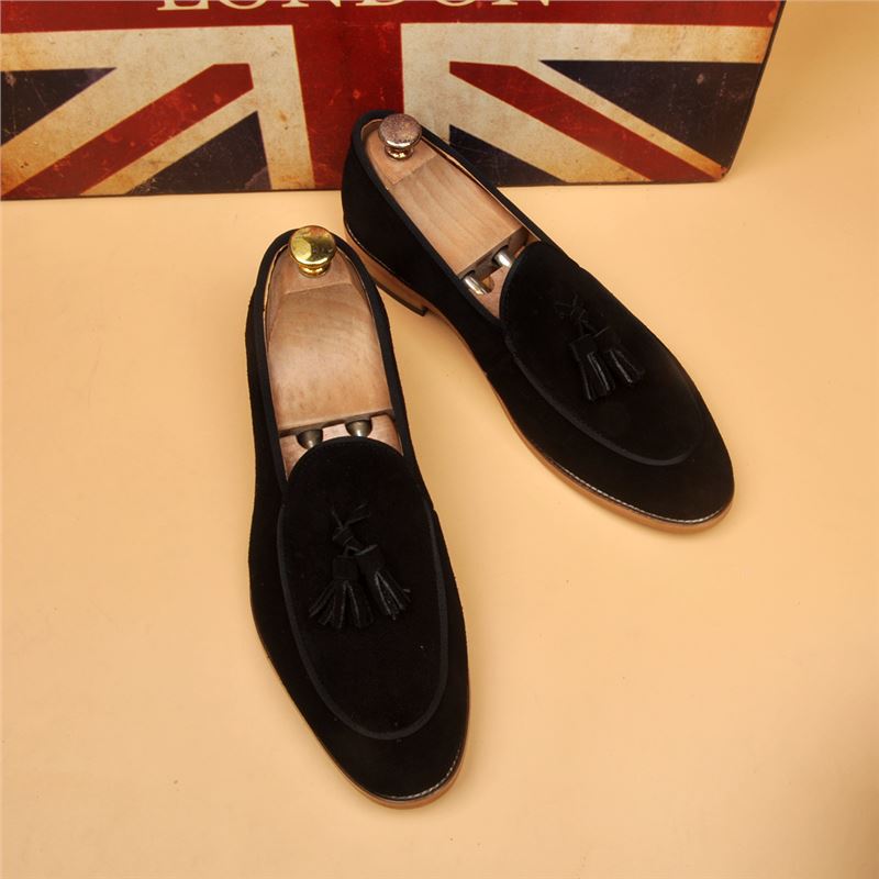Sarah Express Classic British Pointed Toe Slip-On Loafers