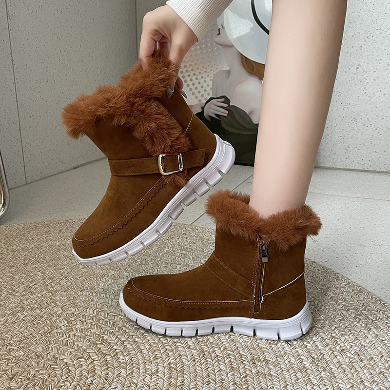 Sarah Express Plush Lined Winter Ankle Snow Boots