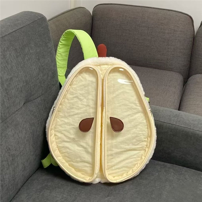 Sarah Express Green Apple Plush Casual Backpack
