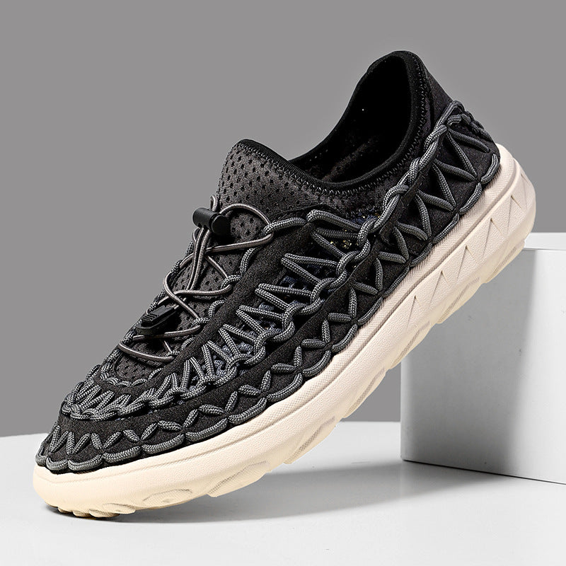 Sarah Express Men's Breathable Mesh Slip-On Sneakers