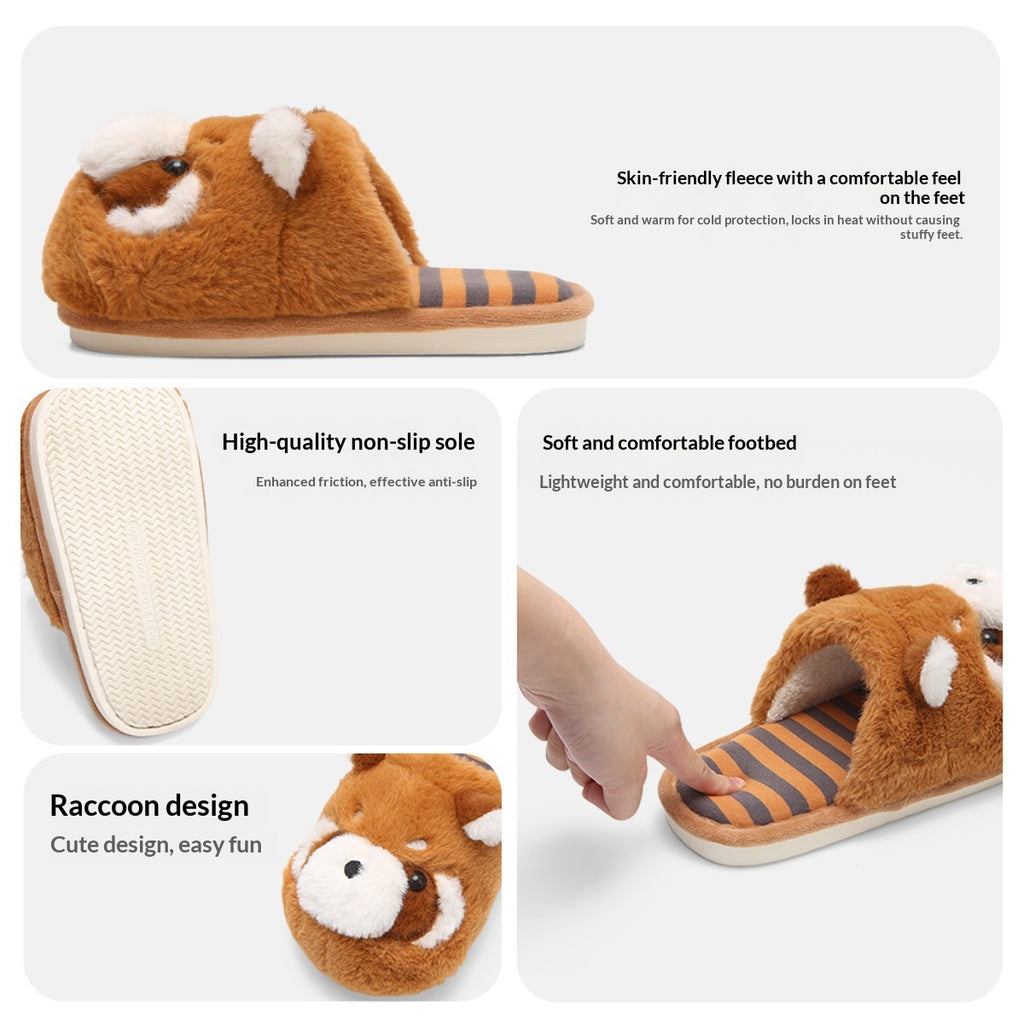 Sarah Express Women's Cartoon Fuzzy Indoor House Slippers
