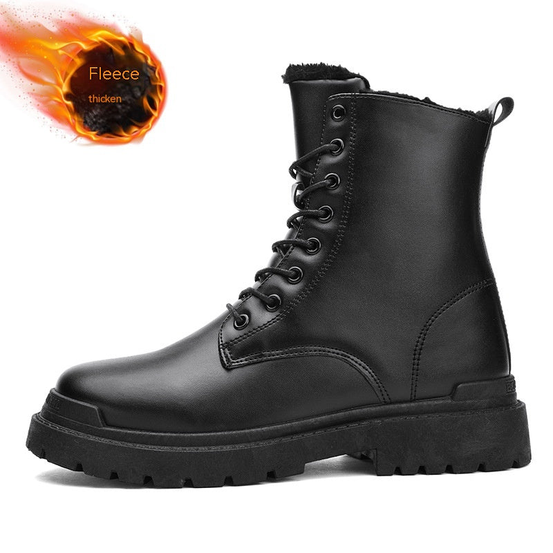 Sarah Express Men's Thermal Fleece Lined Martin Boots