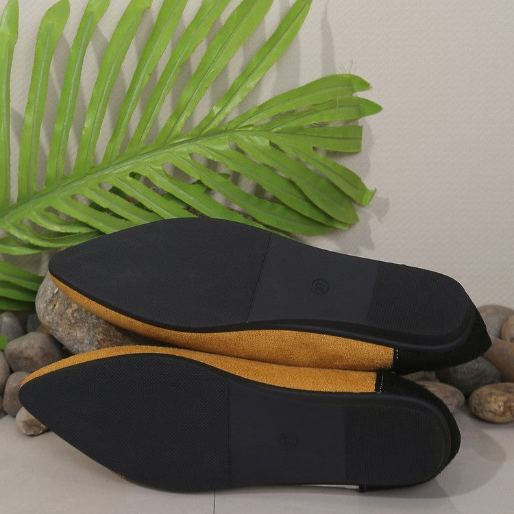 Sarah Express Pointed Toe Slip-On Breathable Fabric Flats