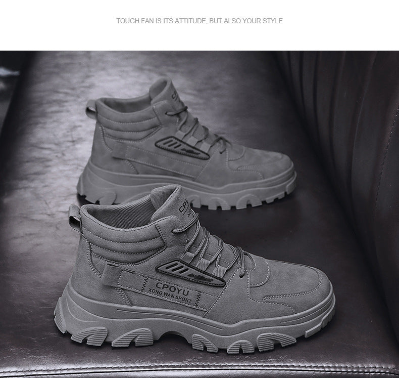 Sarah Express Men's High-Top Waterproof Casual Work Boots