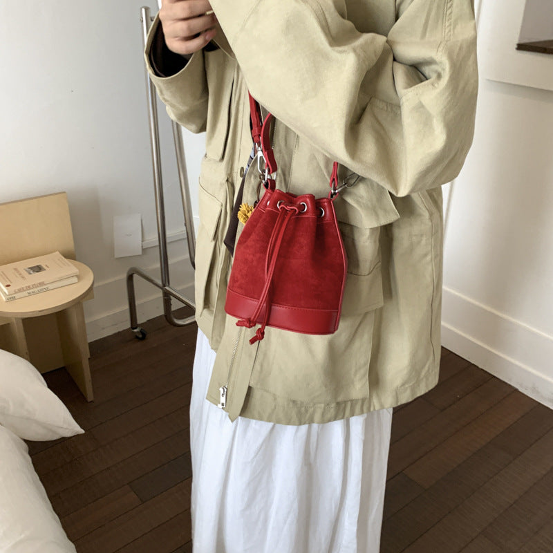 Sarah Express Drawstring Bucket Bag with Adjustable Strap