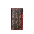 Sarah Express Contrast Letter Print Leather Wallet Red