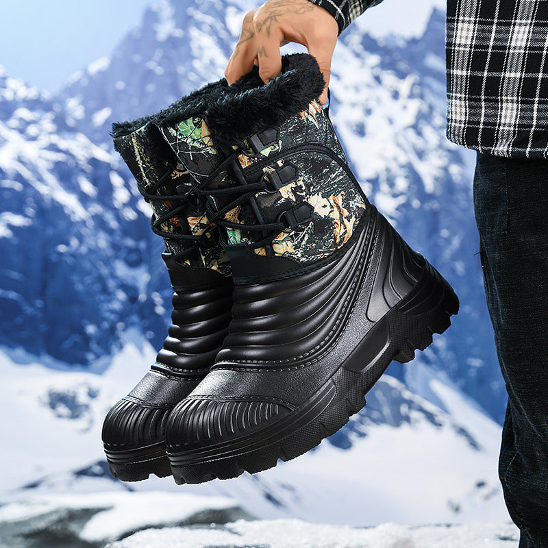 Sarah Express Men's Fleece Lined Winter Snow Boots