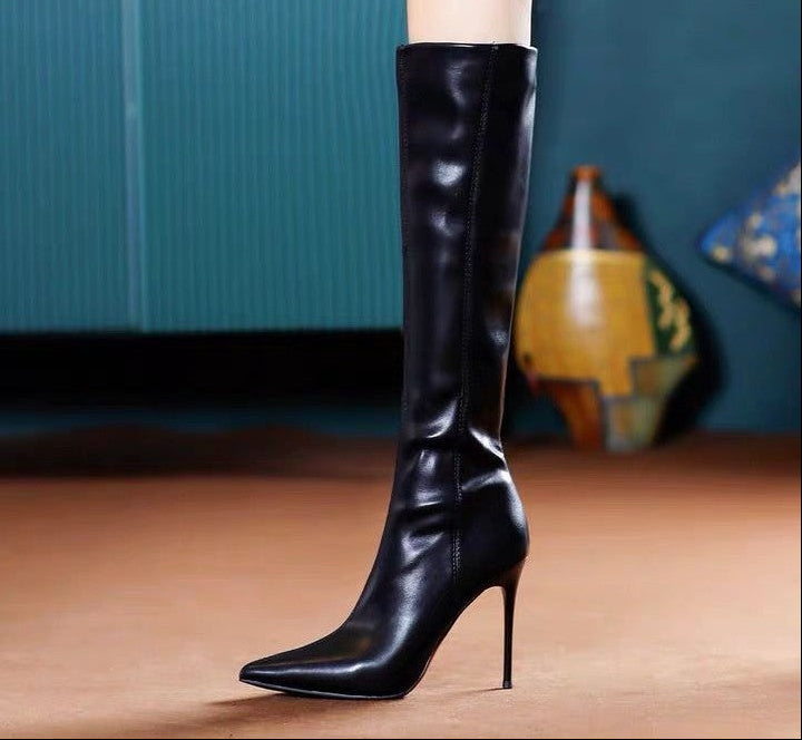 Sarah Express Over-the-Knee Stiletto Boots Pointed Toe