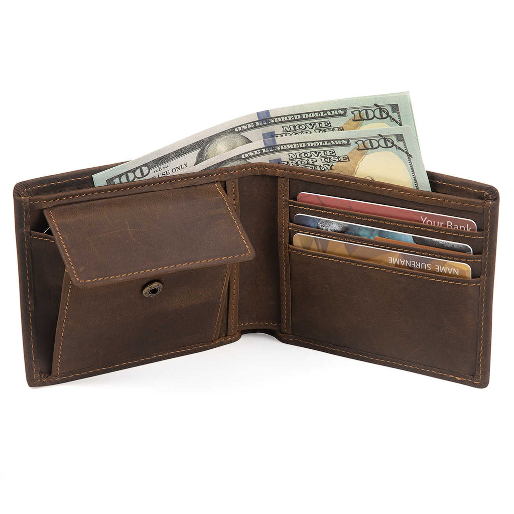 Sarah Express Leather Bifold Wallet for Men