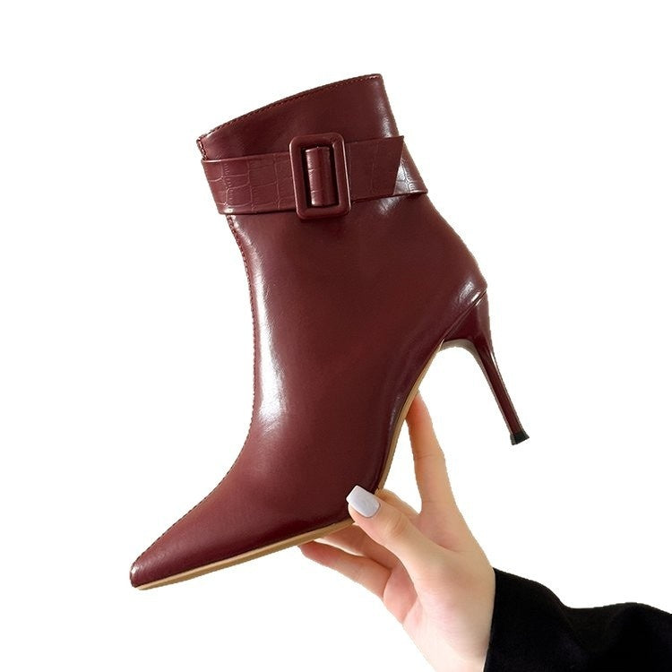 Sarah Express Pointed-Toe Stiletto Ankle Booties