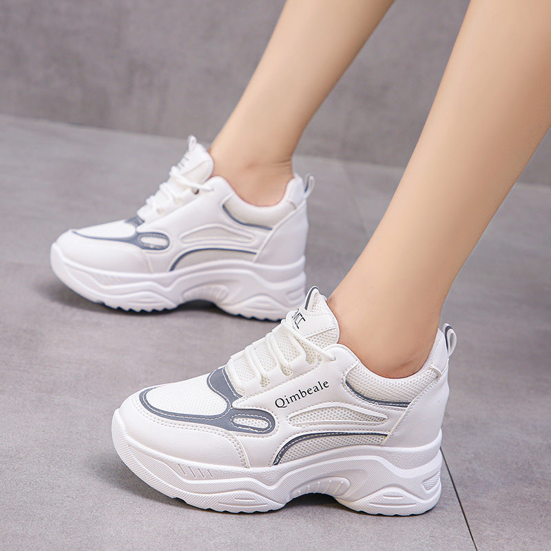 Sarah Express Mesh Platform Wedge Dad Sneakers