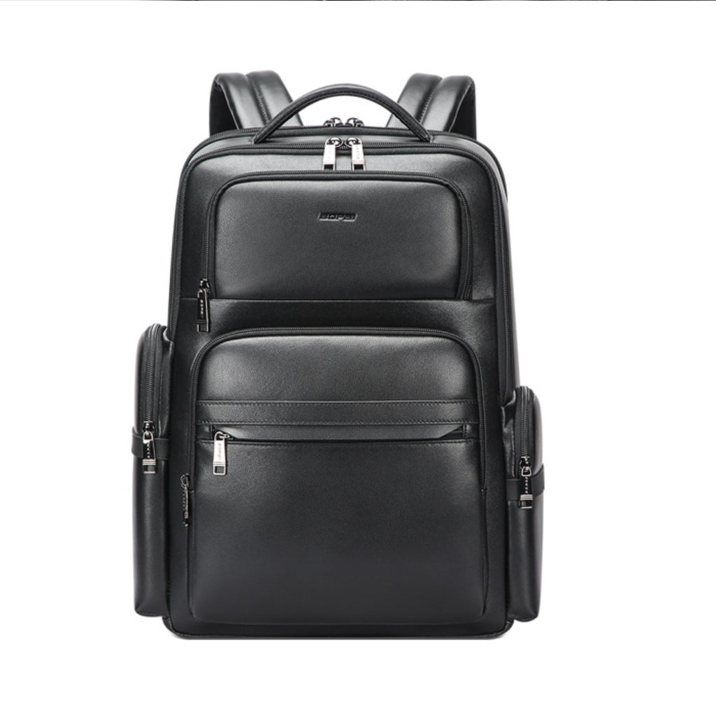 Sarah Express Structured Leather Backpack for Daily Essentials Leather bag 16inch