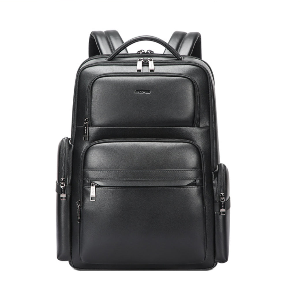 Sarah Express Structured Leather Backpack for Daily Essentials Leather bag 16inch