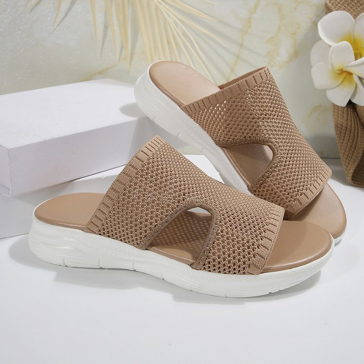 Sarah Express Cutout Wedge Mesh Breathable Casual Sandals
