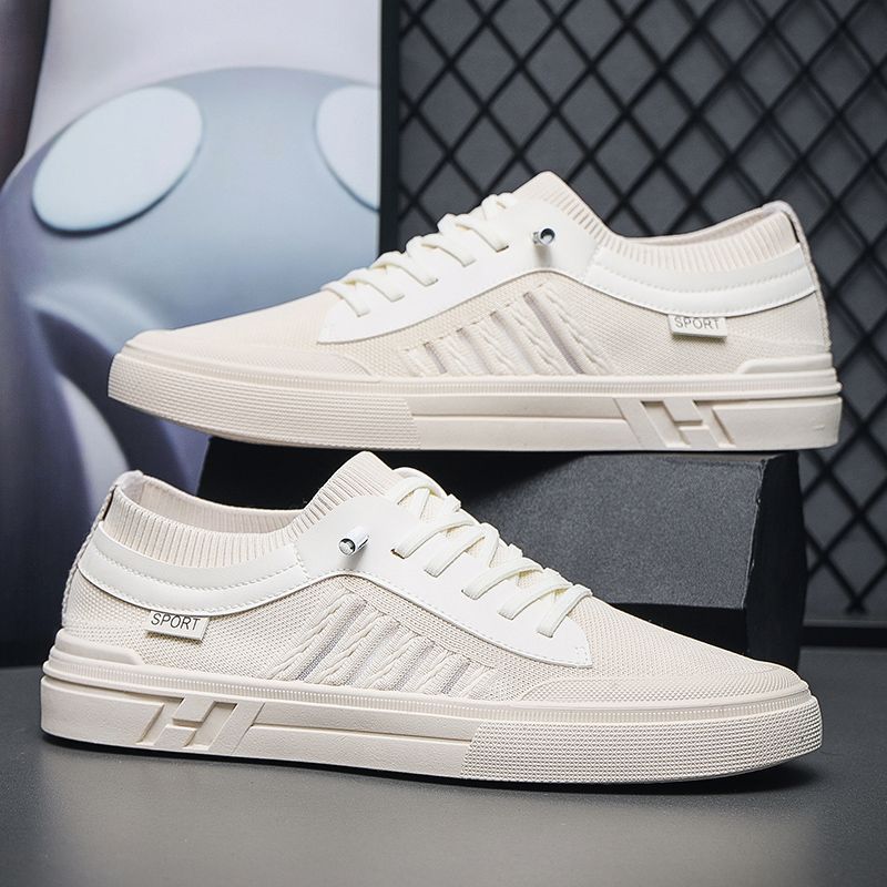 Sarah Express Men's Casual Low-Top Mesh Skate Shoes