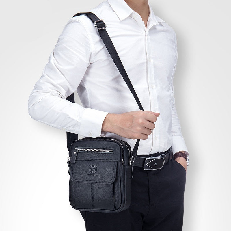Sarah Express Retro Leather Men's Crossbody Shoulder Bag