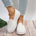 Sarah Express Breathable Mesh Slip-On Flat Loafers White