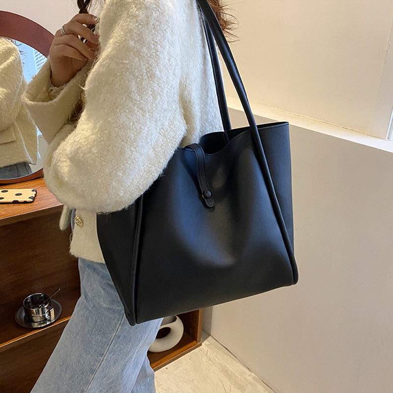Sarah Express Solid Color Tote Bag With Wallet