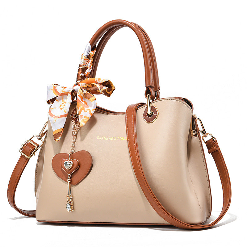 Sarah Express Urban Minimalist Patchwork Crossbody Tote Bag