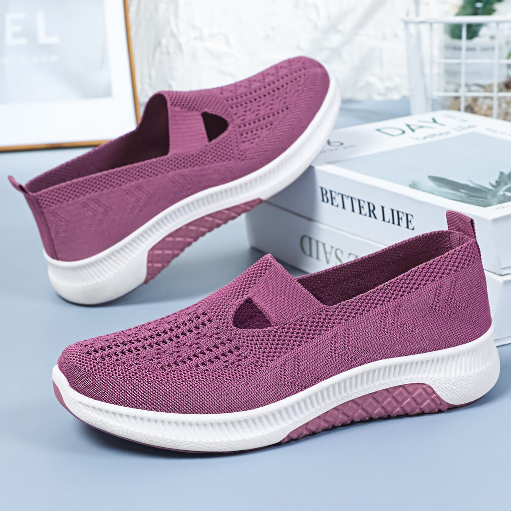Flyknit Slip-On Casual Flat Sneakers – product detail