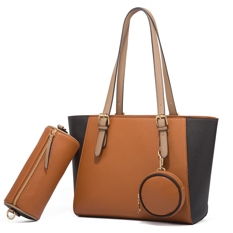 Sarah Express Three-Piece Saffiano Bucket Bag Set