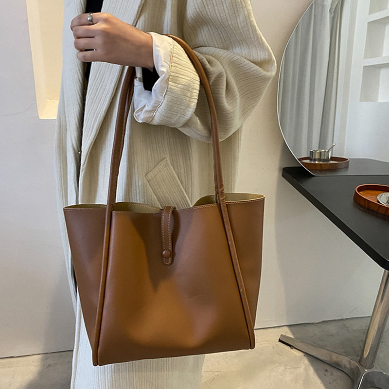 Sarah Express Solid Color Tote Bag With Wallet