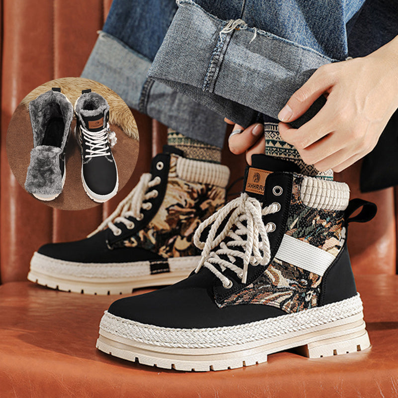 Sarah Express Men's British Style High-Top Casual Boots
