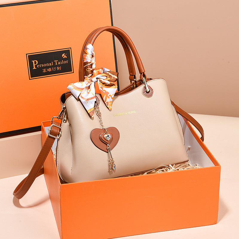 Sarah Express Urban Minimalist Patchwork Crossbody Tote Bag