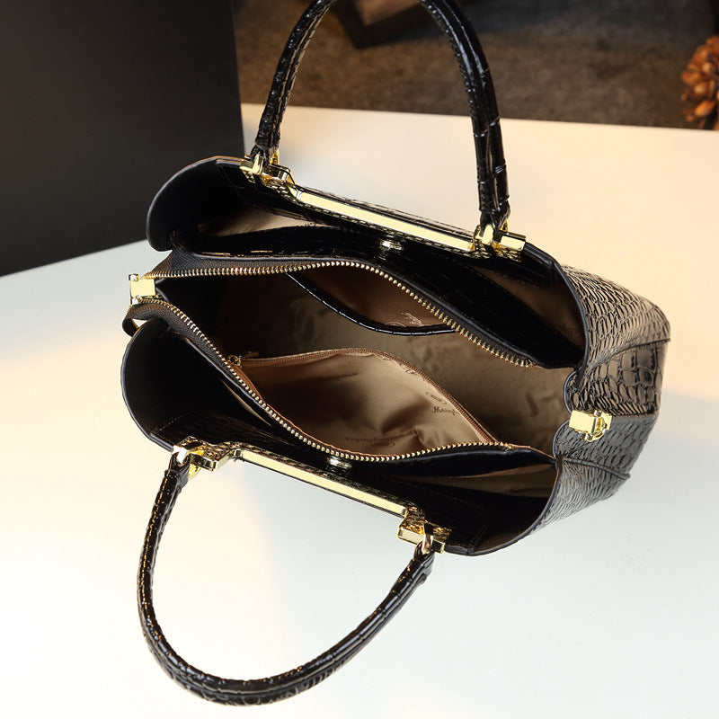 Sarah Express Structured Print Business Commuter Handbag