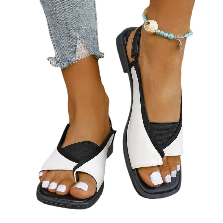 Sarah Express Square-Toe Flat Sandals for Women