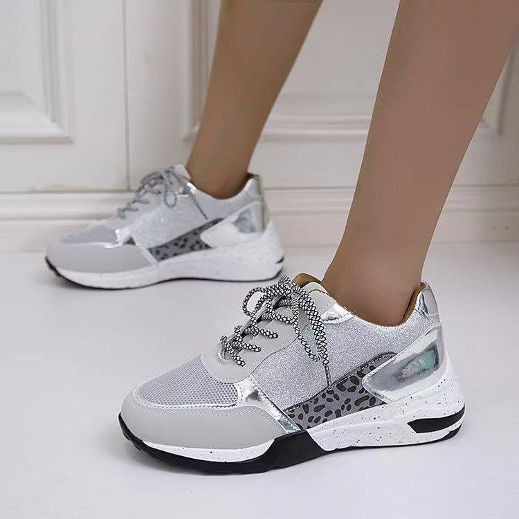 Sarah Express Women's Lace Up Wedge Sneakers