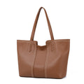 Sarah Express Soft Leather Tote Bag Khaki