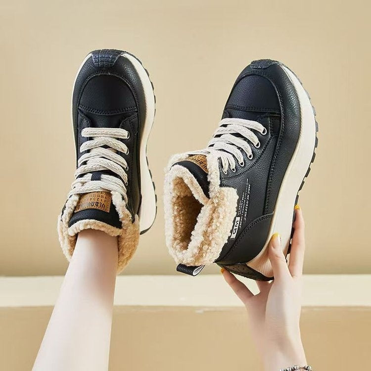 Sarah Express Fleece Lined High Top Winter Sneakers