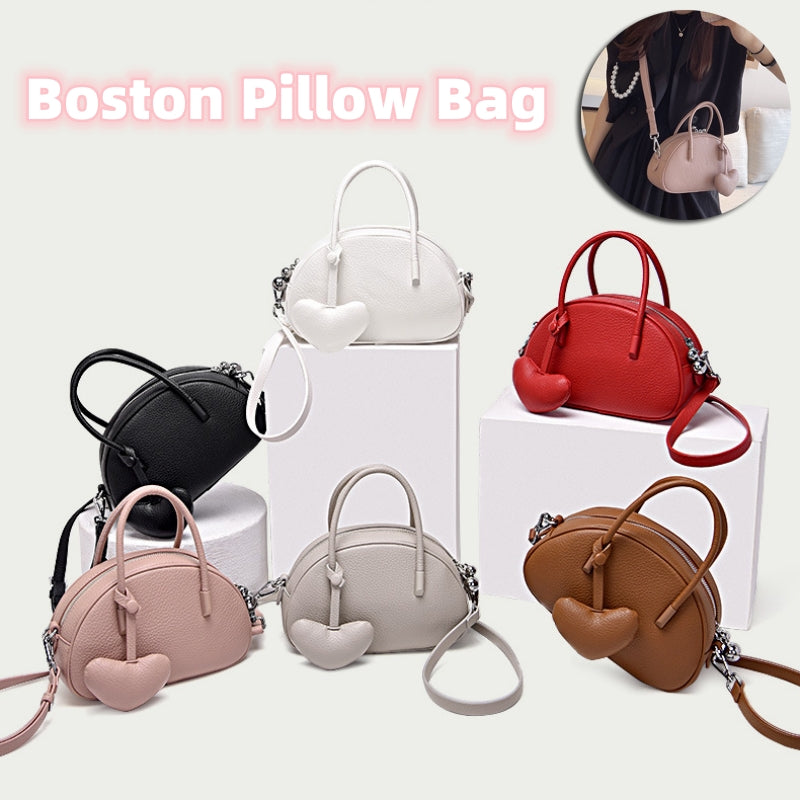 Sarah Express Heart Charm Pillow Crossbody Bag
