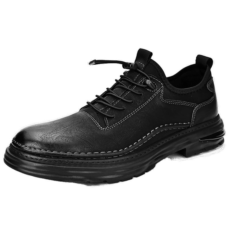 Sarah Express Casual Leather Loafers with Toggle Lacing