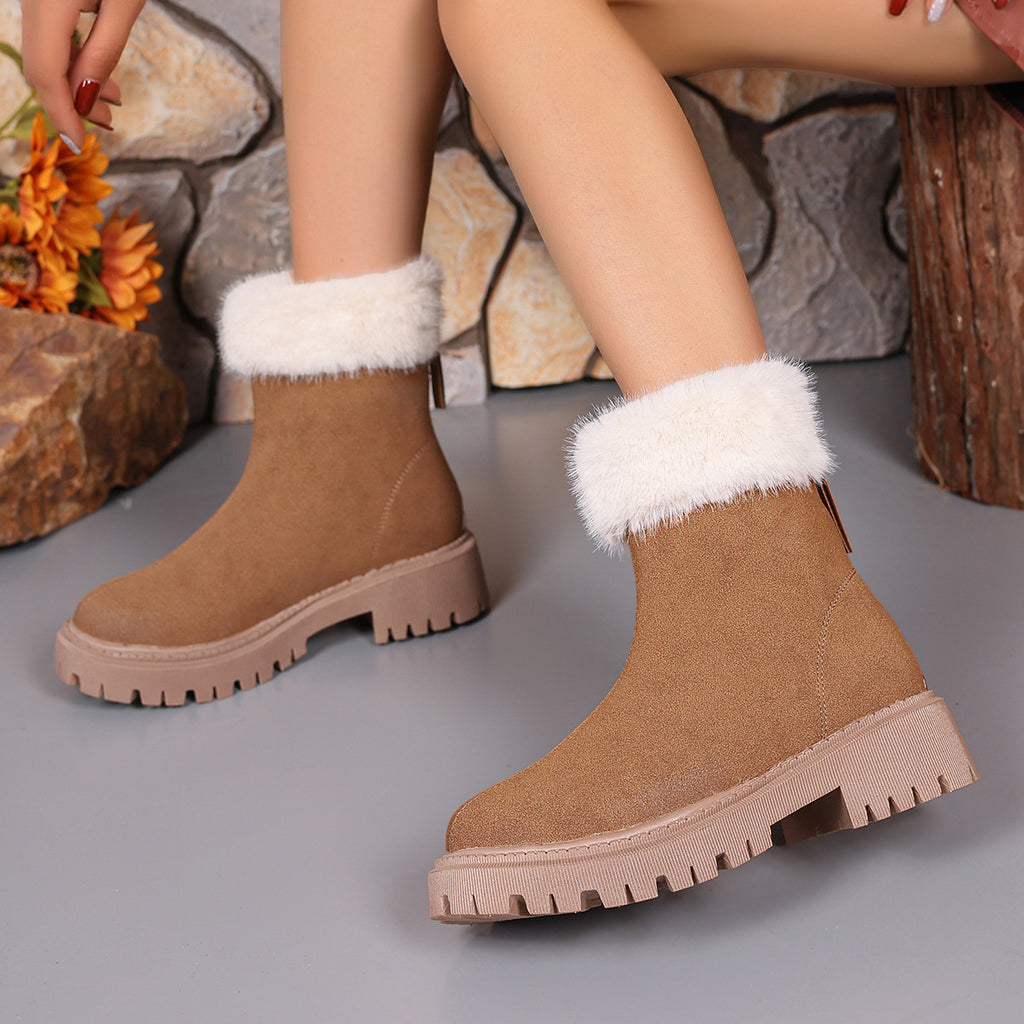 Sarah Express Plush Platform Mid-Calf Winter Boots