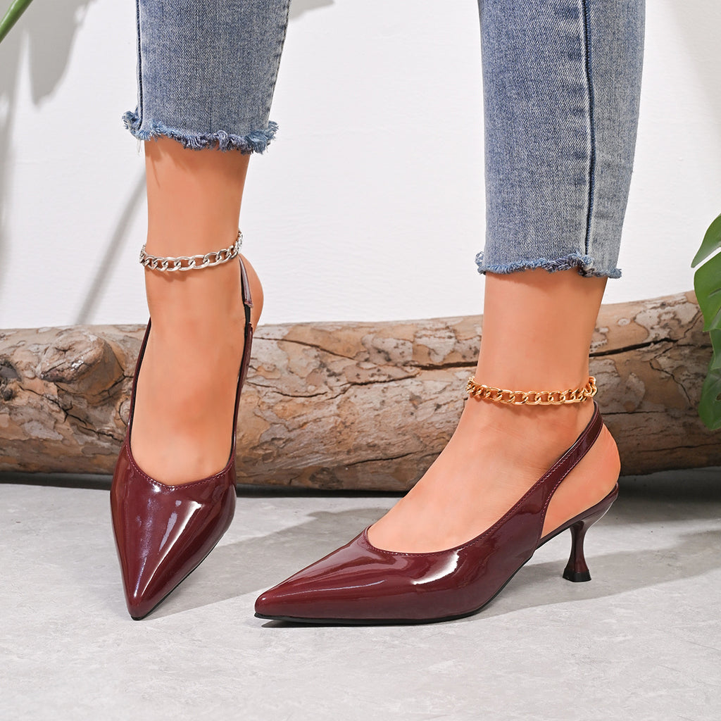 Sarah Express Pointed Toe Stiletto Slingback Sandals