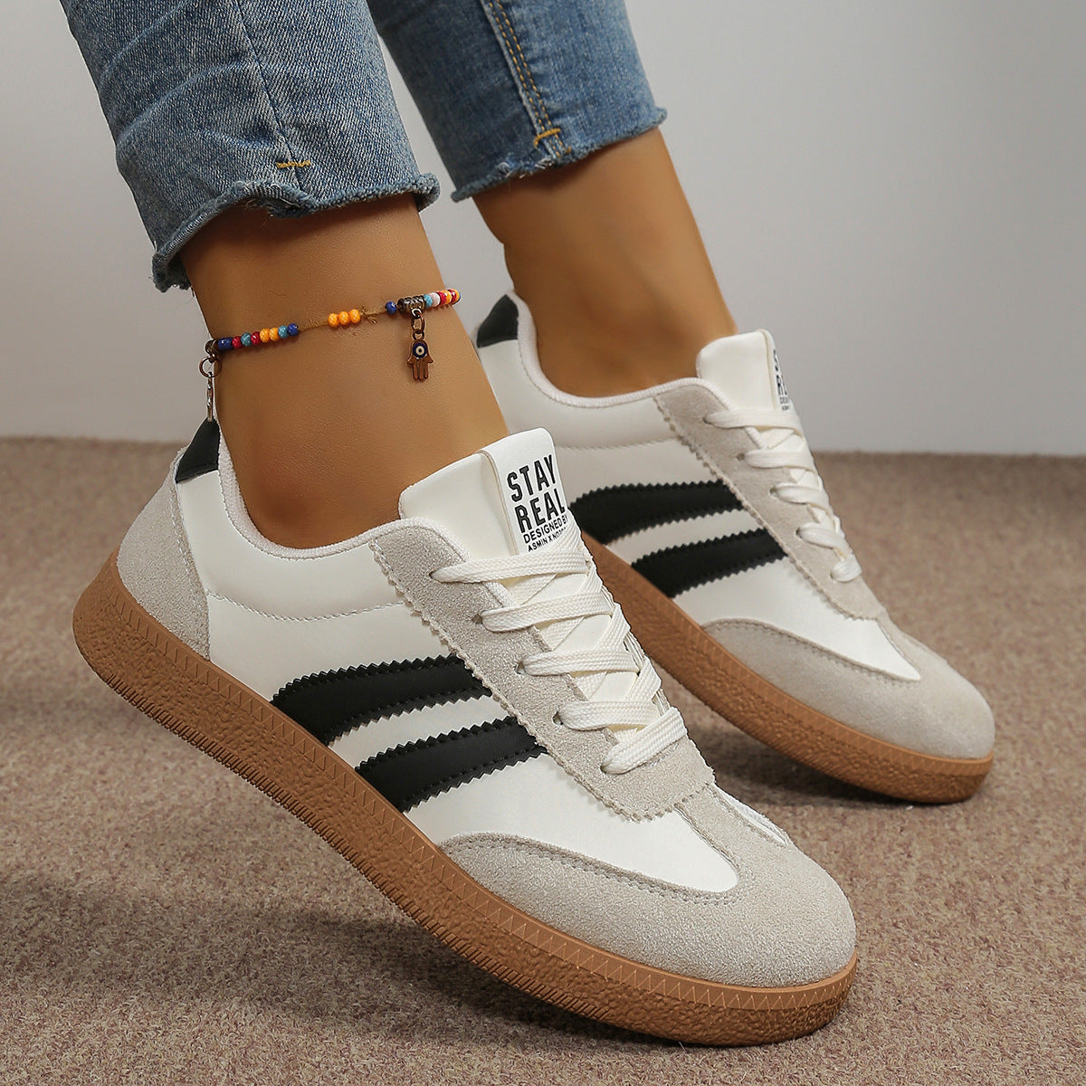 Sarah Express Women's Casual Lace-Up Athletic Sneakers