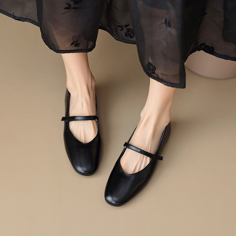 Sarah Express Classic Mary Jane Buckle Flats