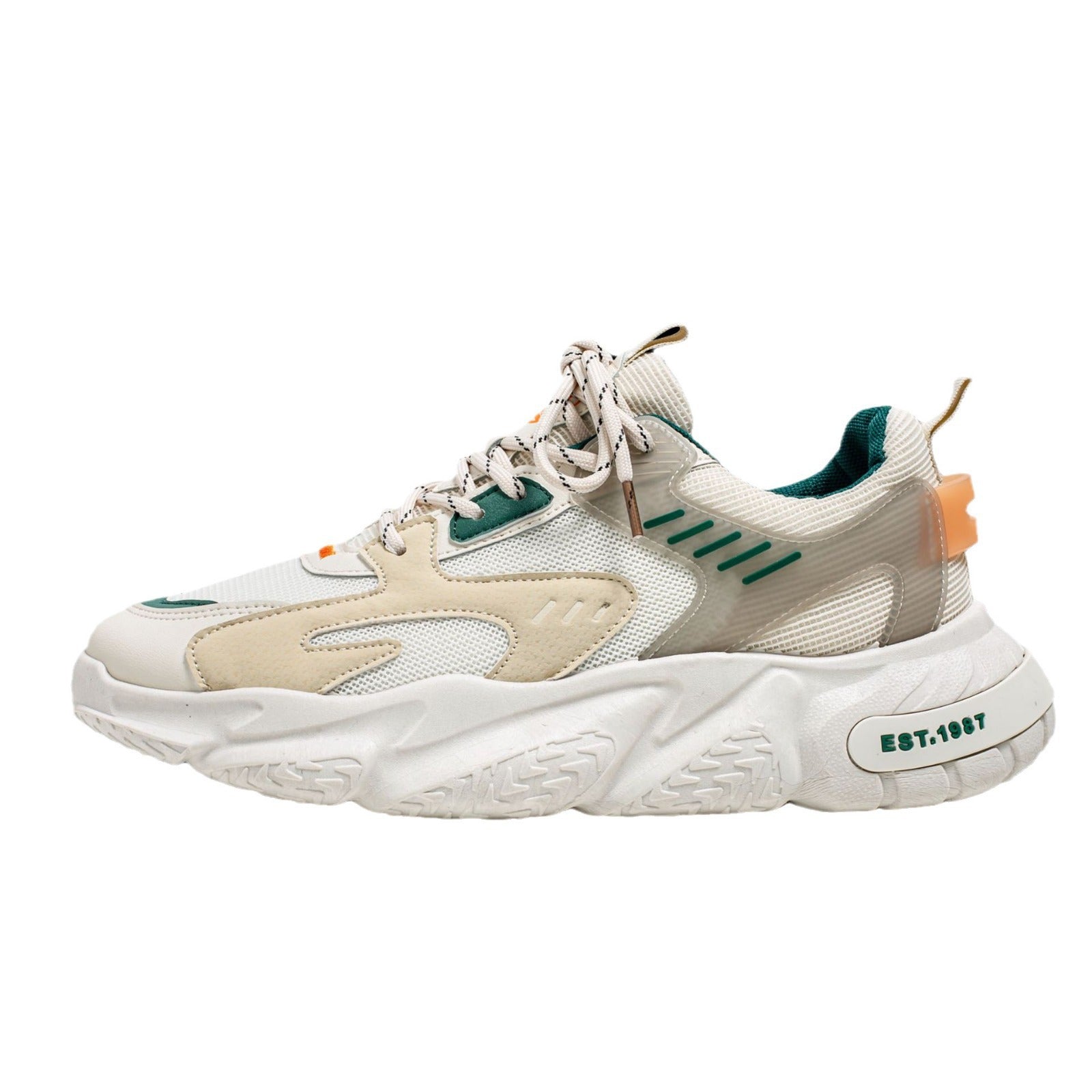 Sarah Express Men's Mesh Patchwork Casual Sneakers
