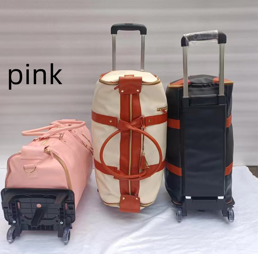 Sarah Express Convertible Rolling Travel Garment Duffel Bag