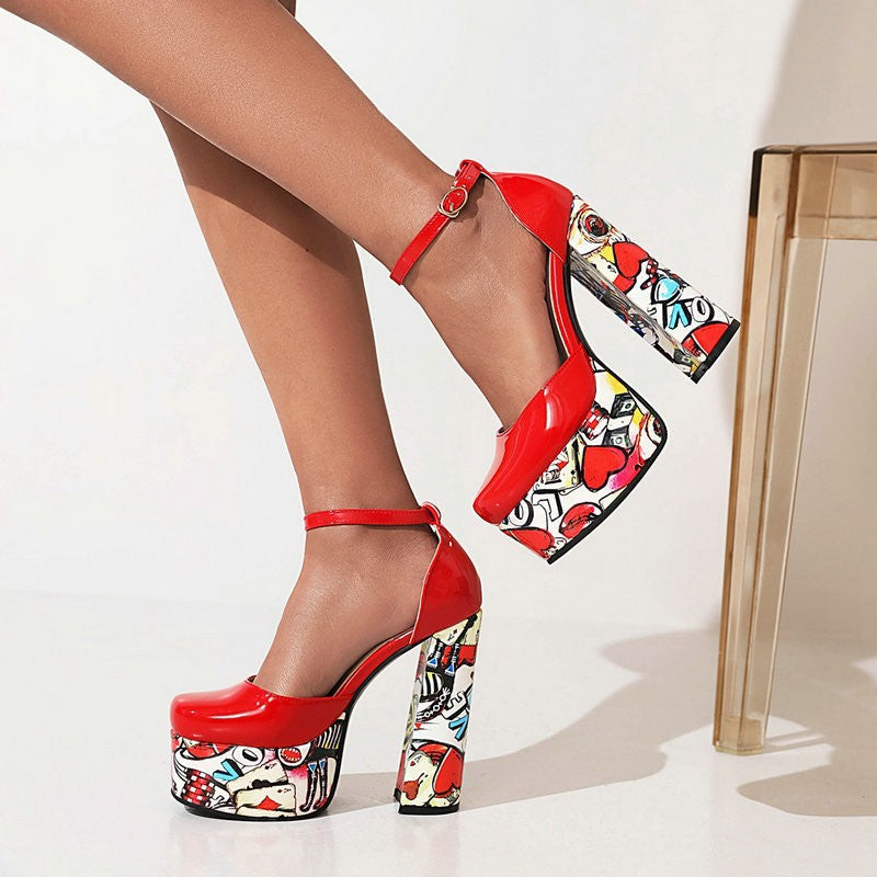 Sarah Express Waterproof Platform Sandals with Chunky Heels