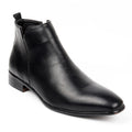Sarah Express Men's Square Toe Side Zipper Boots Black