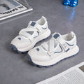 Sarah Express Korean Style Chunky Platform Fashion Sneakers White Blue