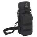 Sarah Express Nylon Water Bottle Shoulder Bag Black 28x9x7cm