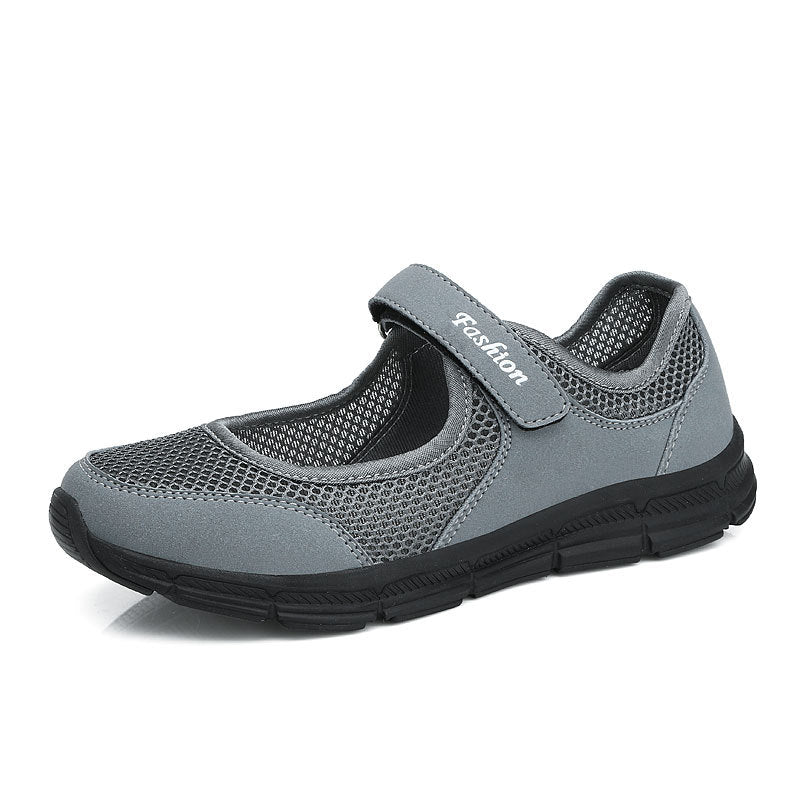 Sarah Express Air-Cushioned Mesh Slip-On Sneakers 766 Dark Gray