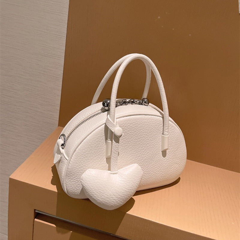Sarah Express Heart Charm Pillow Crossbody Bag
