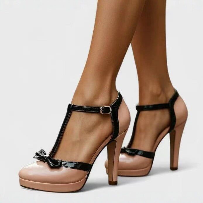 Sarah Express Mary Jane Platform Heels With Bow