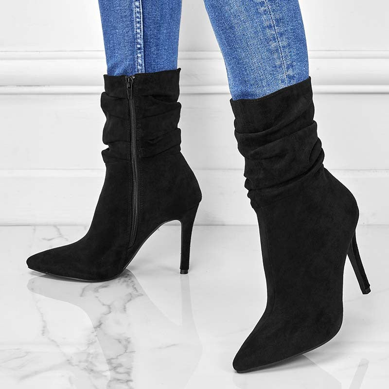 Sarah Express Pointed Toe Stiletto Ankle Boots